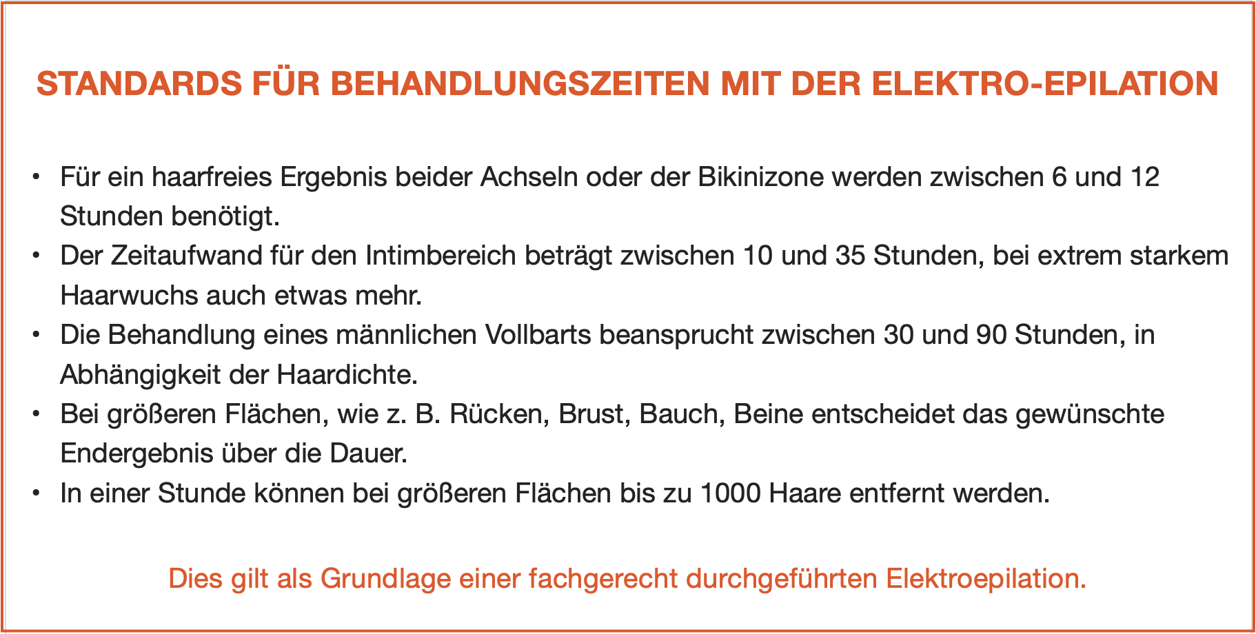 Standards Elektroepilation #WirmachenStandards 